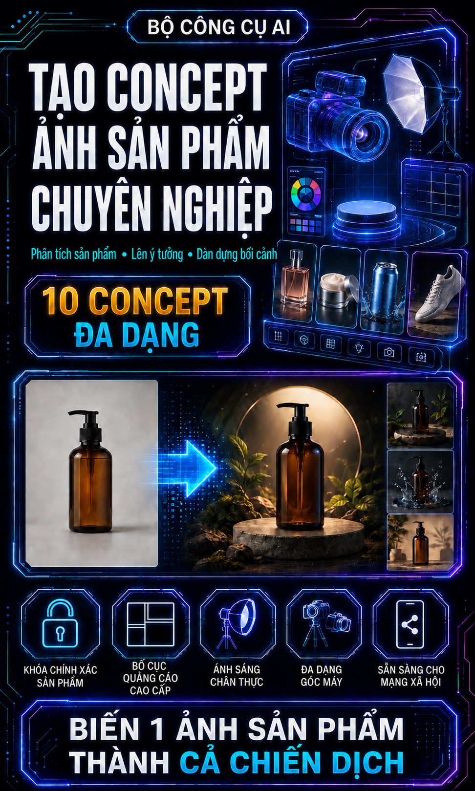 TẠO CONCEPT ẢNH SẢN PHẨM CHUYÊN NGHIỆP